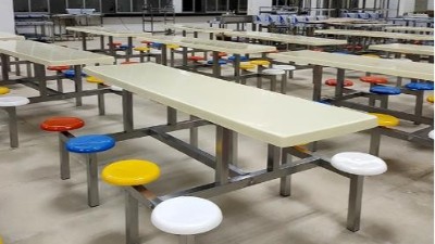 企业饭堂桌椅这款很耐用